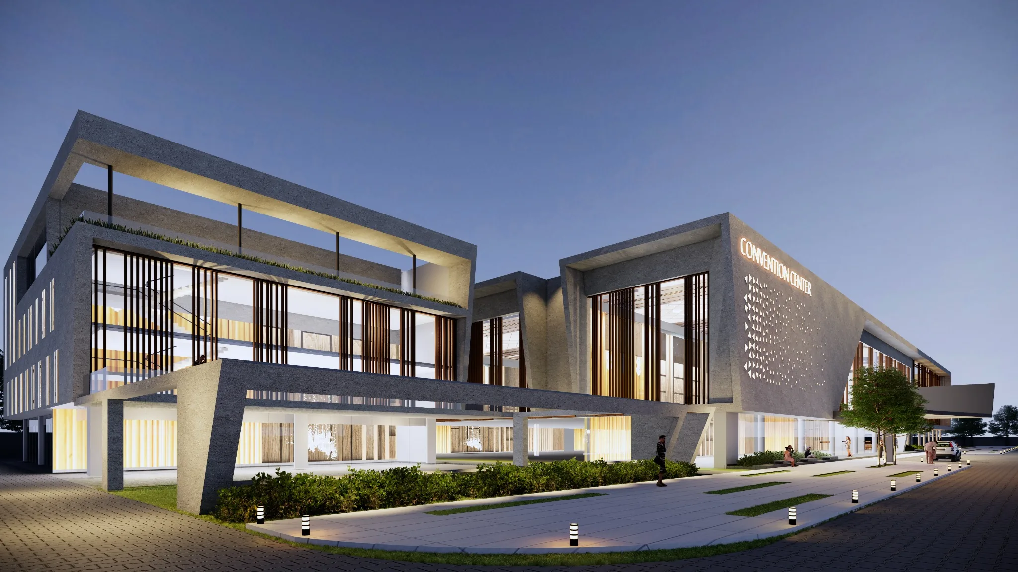 Bangalore Convention Centre arrival canopy