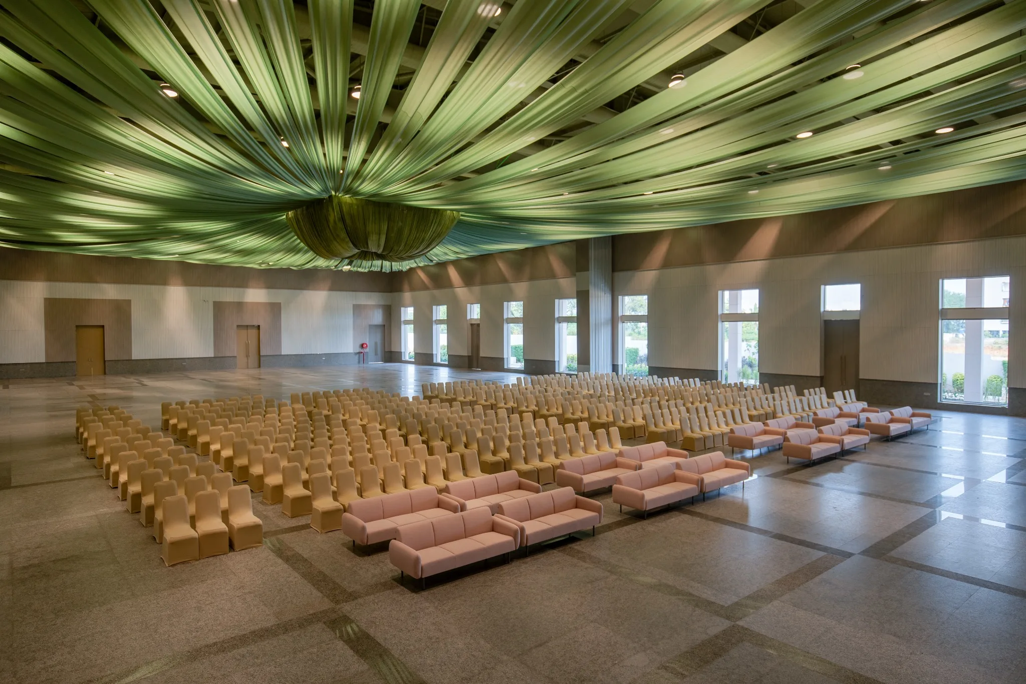 MOMENTUS grand lobby interior at night
