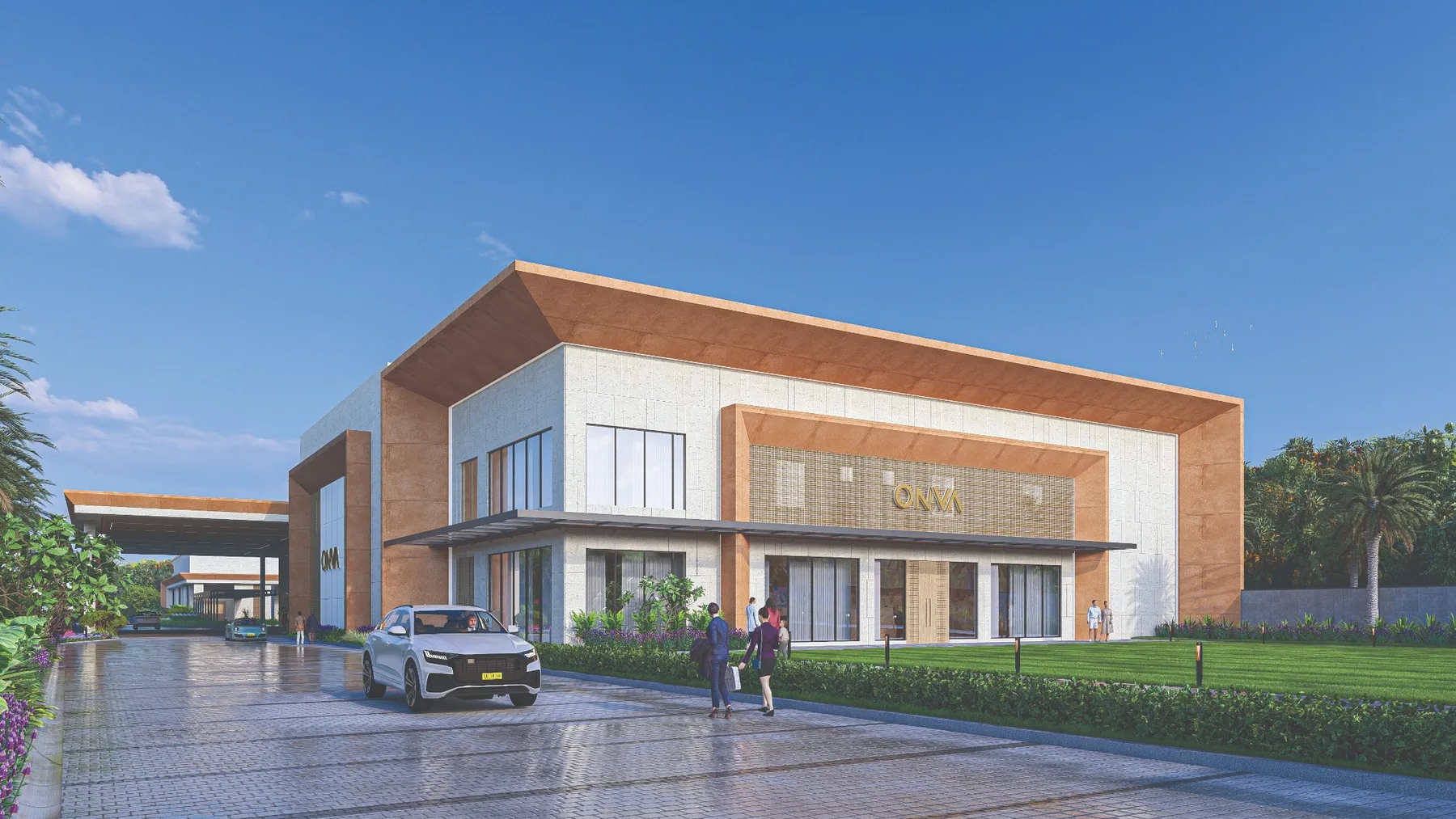 ONVA Convention arrival facade