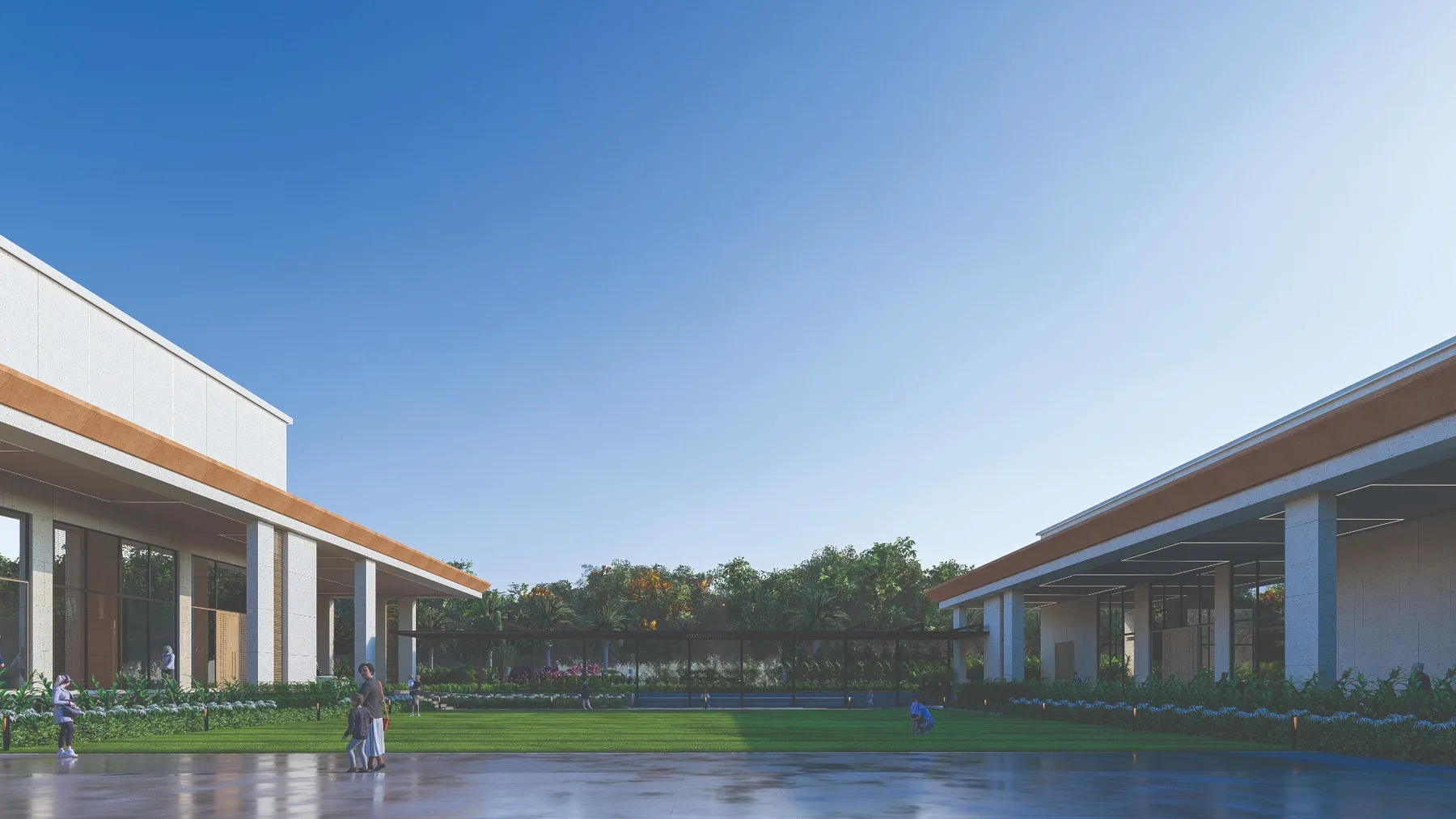 ONVA Convention central lawn court