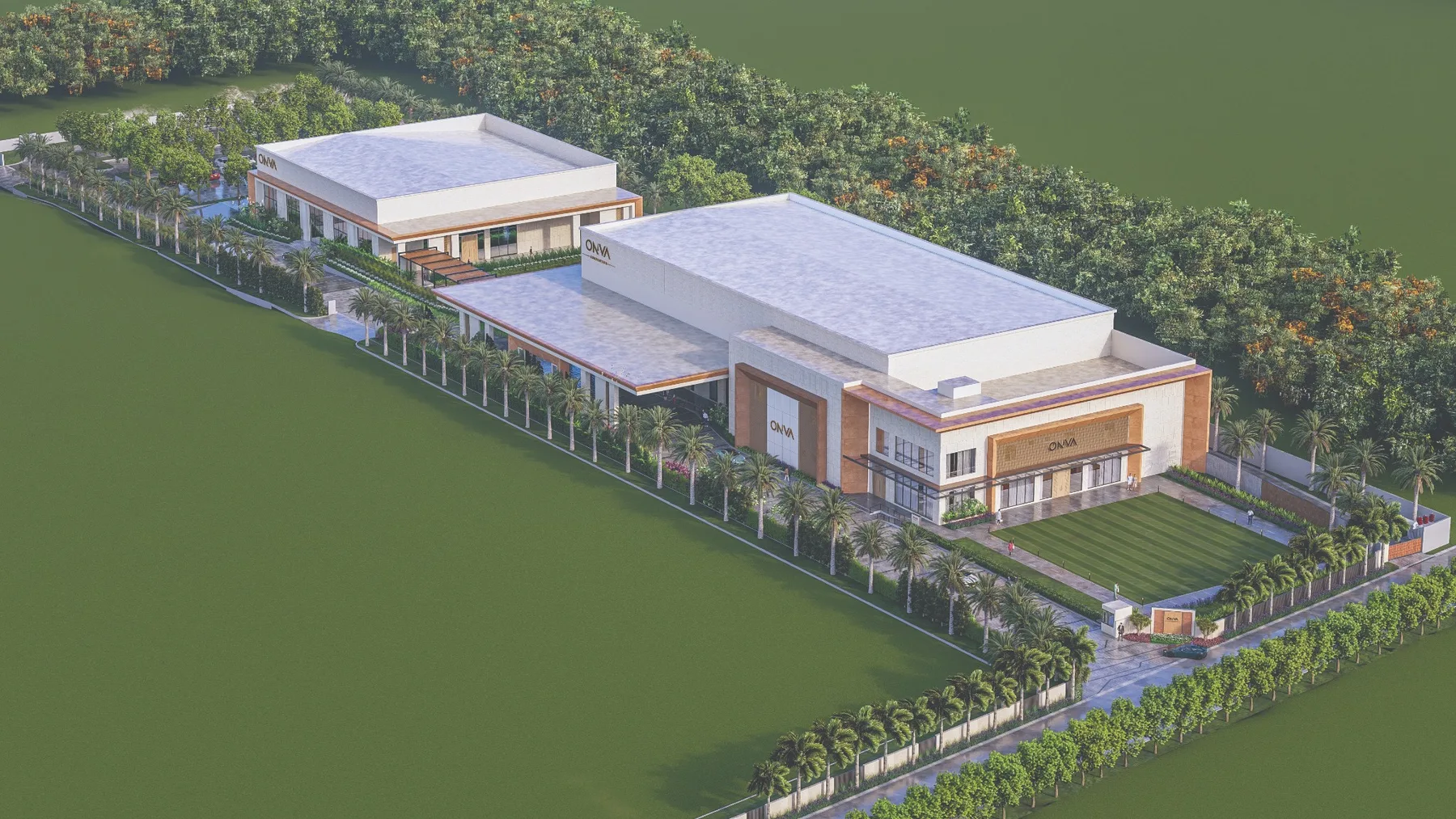 ONVA Convention aerial masterplan view