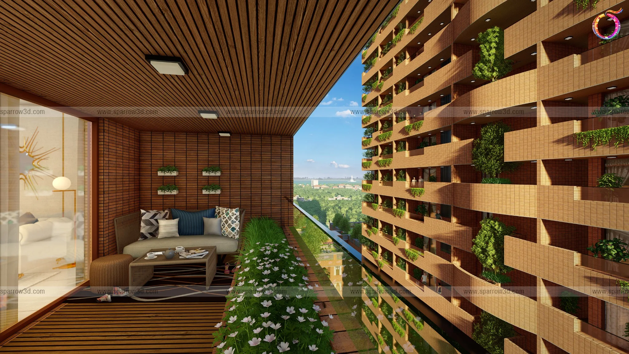 Pranava One balcony view