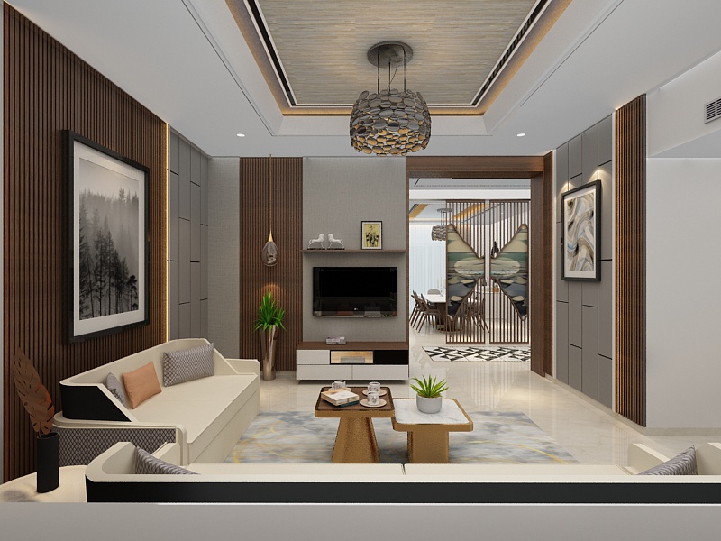 Prestine Villa Drawing Room View 03