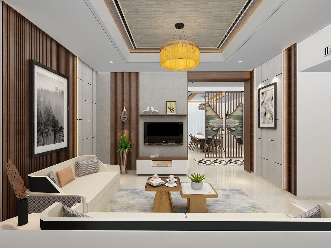 Prestine Villa Drawing Room View 03